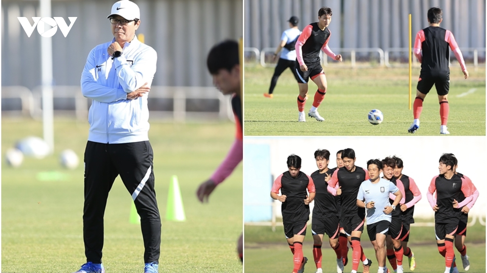 Học trò cũ của thầy Park và thầy Gong cùng U23 Hàn Quốc chuẩn bị đấu U23 Việt Nam